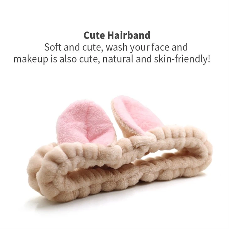 Cute Bear Headband Makeup Sponge Set
